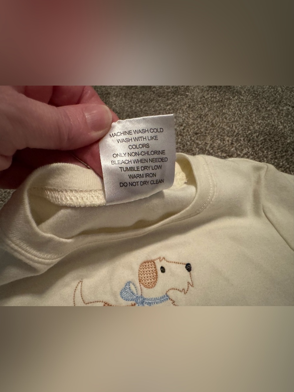 Blanks Boutique “Snips, Snails, & puppy dog tails” Little Boys Cream t shirt 4T - Picture 4 of 8